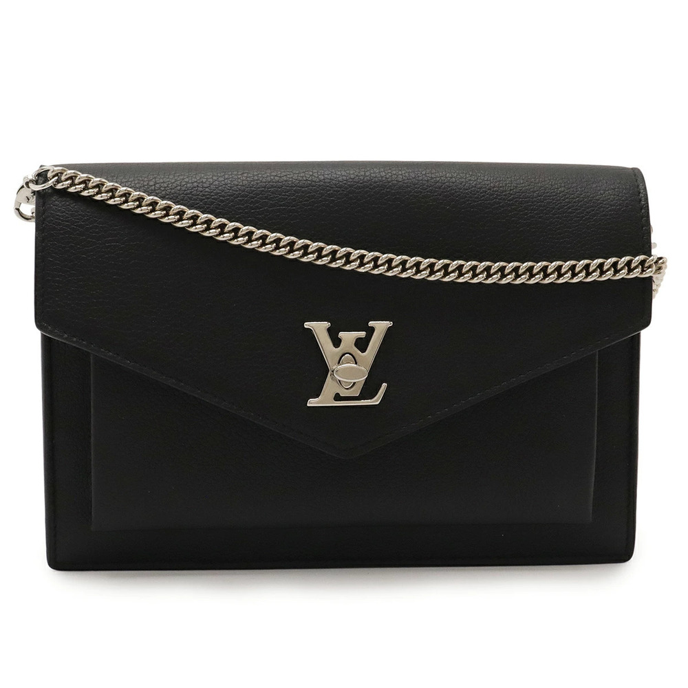 LOUIS VUITTON Pochette Lockme Chain Clutch Bag Shoulder Shoulder Noir Black